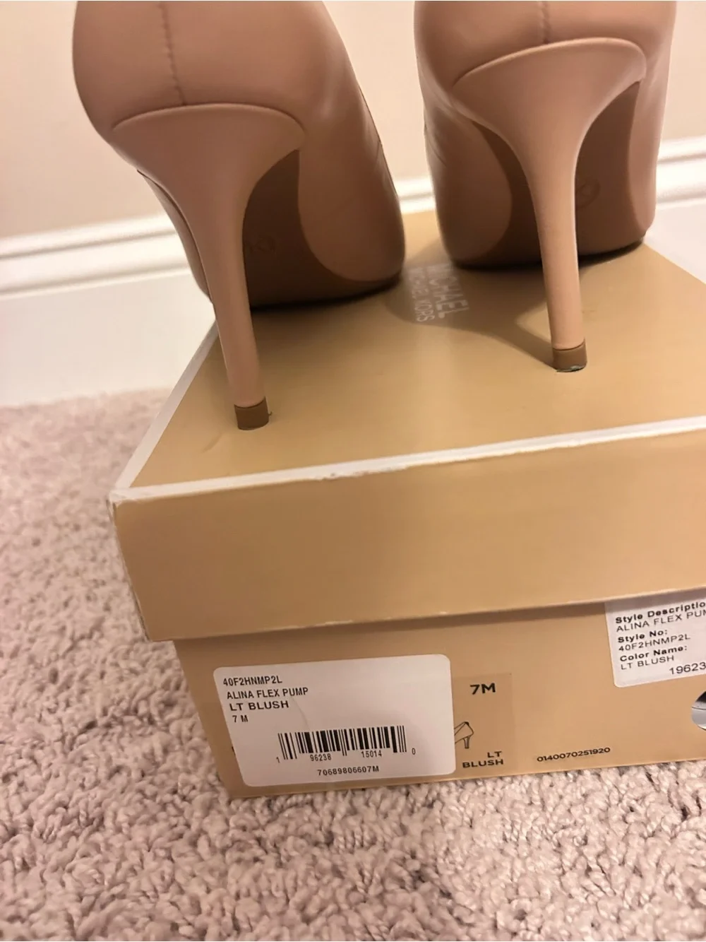 Michaels Blush Beige Pointed Toe Stiletto Pumps